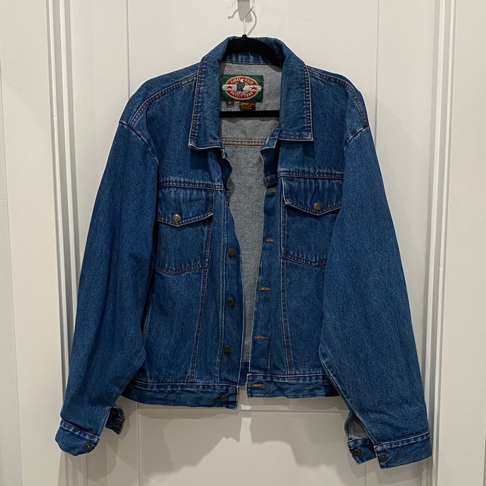 Vintage Eagle Ridge Outfitters Denim Jacket, Size Large